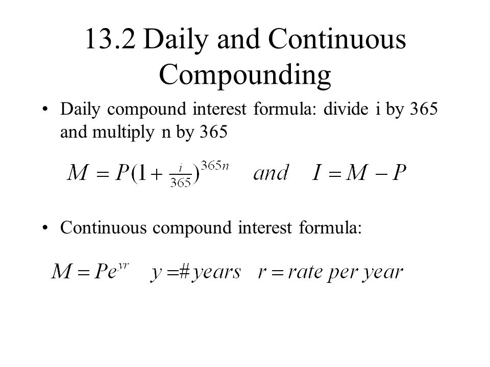 invested compounded daily